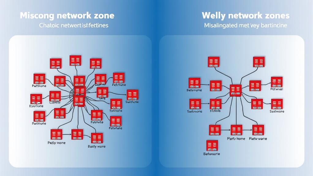 incorrectly configured network zones